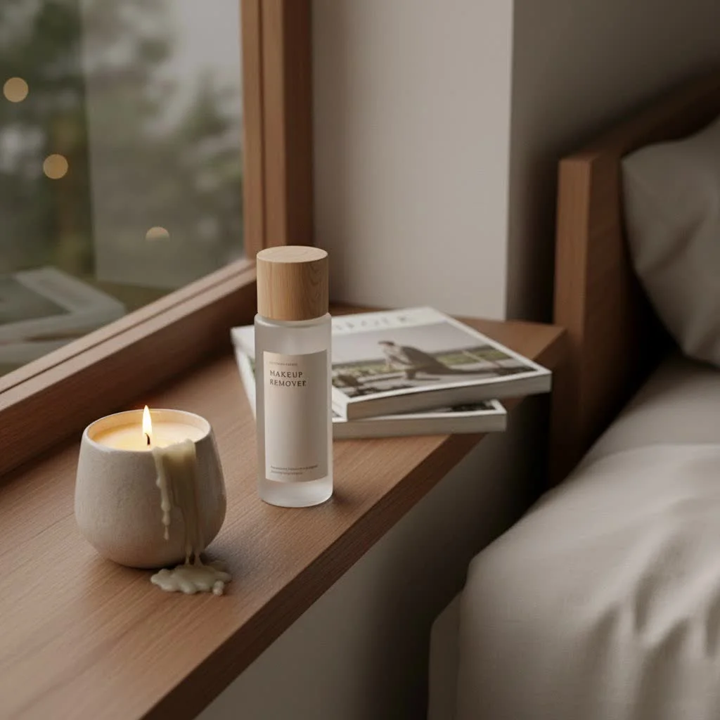 Oil-based makeup remover dissolving waterproof mascara